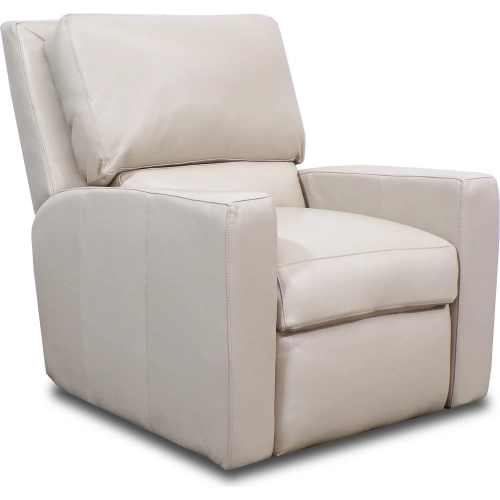 6350 Power Recliner in Pebble Bone Beige Top Grain Leather